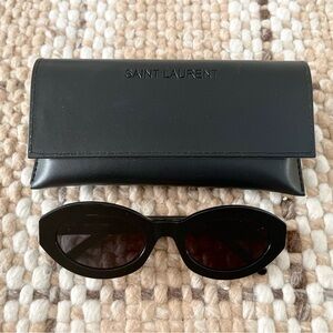 Saint Laurent YSL Oval Acetate Sunglasses